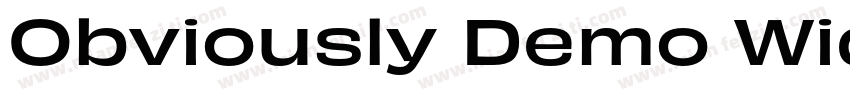 Obviously Demo Wide Semi字体转换